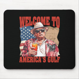 Alfombrilla De Ratón El presidente Trump da la bienvenida al Golfo de M