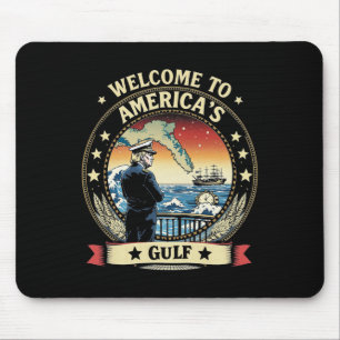 Alfombrilla De Ratón El presidente Trump da la bienvenida al Golfo de M
