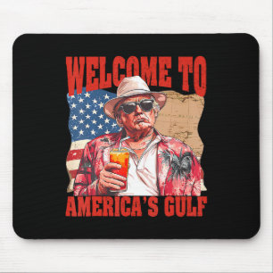 Alfombrilla De Ratón El presidente Trump da la bienvenida al Golfo de M