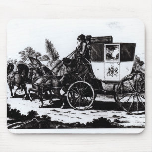 Alfombrilla De Ratón El primer coche de correo, 1784