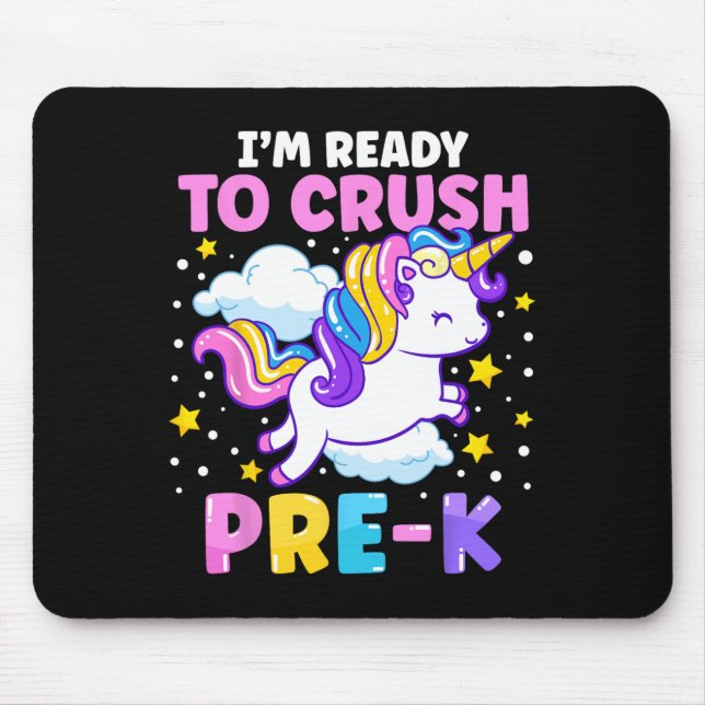 Alfombrilla De Ratón El primer día de la escuela preescolar estoy listo (Frente)