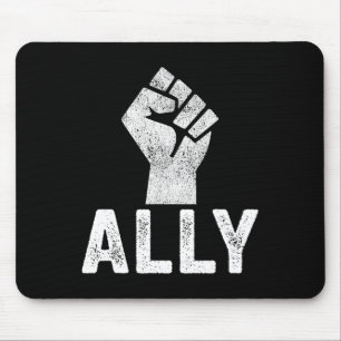 Alfombrilla De Ratón El problema de las vidas negras Ally Fist Blm Supp