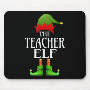 Alfombrilla De Ratón El profesor Elf Xmas Gracioso Grupo de Matanza Fam