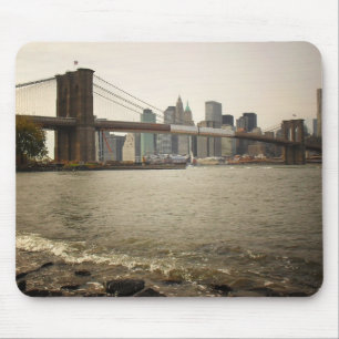 Alfombrilla De Ratón El puente de Brooklyn, visión desde Brooklyn