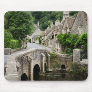 Alfombrilla De Ratón El puente en el castillo Combe, mousepad BRITÁNIC