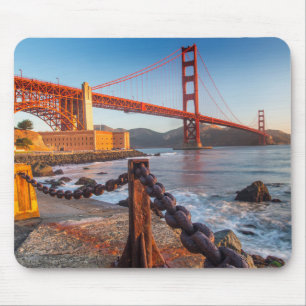 Alfombrilla De Ratón El puente Golden Gate desde Fort Point