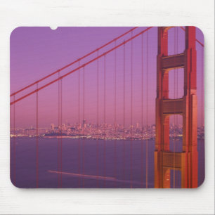 Alfombrilla De Ratón El puente Golden Gate poco después de la puesta de