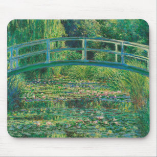 Alfombrilla De Ratón El puente japonés (estanque de Lily-Agua), Monet