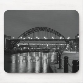 Alfombrilla De Ratón El puente Tyne de noche