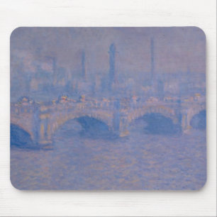 Alfombrilla De Ratón El puente Waterloo de Claude Monet