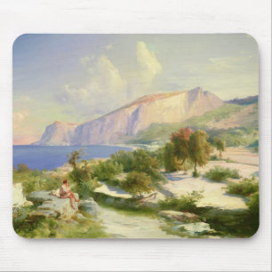Alfombrilla De Ratón El puerto deportivo grande, Capri, c.1829