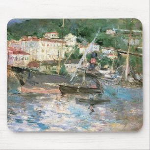 Alfombrilla De Ratón El Puerto, Niza de Berthe Morisot, Arte Antiguo Fi