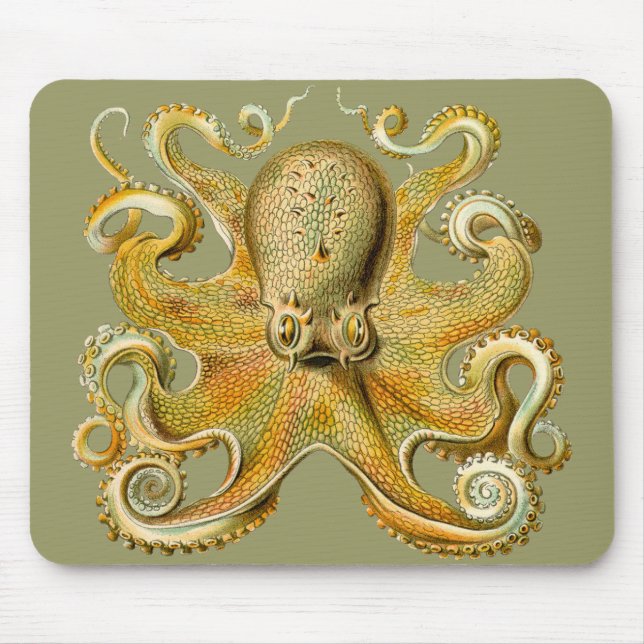 Alfombrilla De Ratón El pulpo de Ernst Haeckel (Frente)