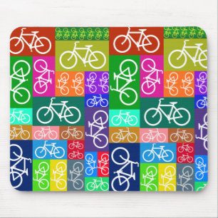 Alfombrilla De Ratón El remiendo monta en bicicleta arte
