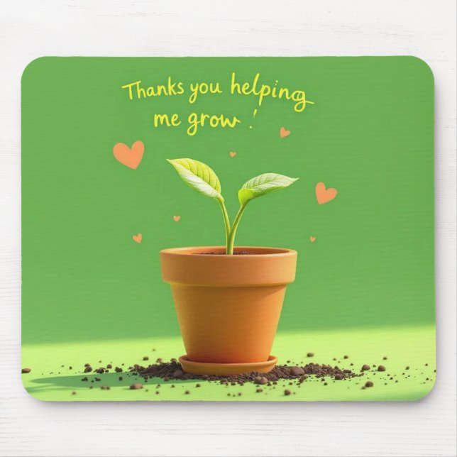 Alfombrilla De Ratón El resplandor del crecimiento del profesor (Frente)