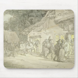 Alfombrilla De Ratón El resto del Waggoner, c.1800-05 (pluma y tinta y