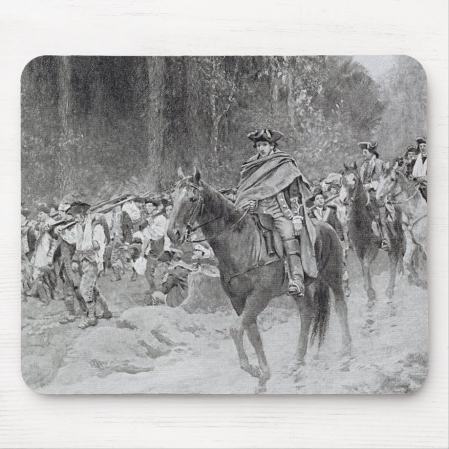 Alfombrilla De Ratón El retratamiento de Washington de grandes prados (Frente)