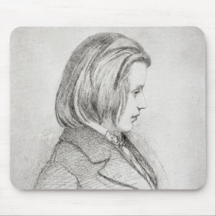 Alfombrilla De Ratón El retrato de Johanes Brahms envejeció veinte,