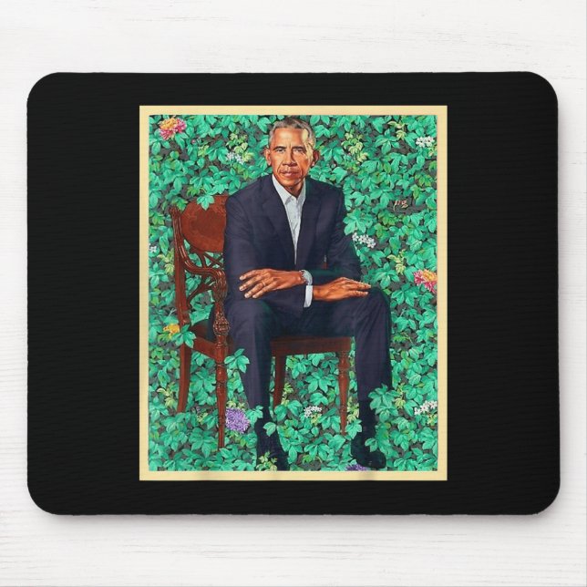Alfombrilla De Ratón El retrato del presidente Barack Obama 2028 (Frente)