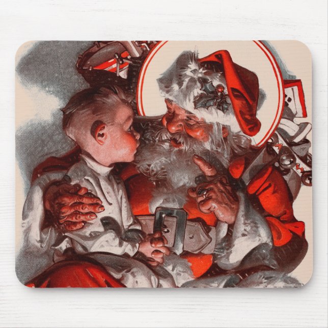 Alfombrilla De Ratón El revestimiento de Santa (Frente)