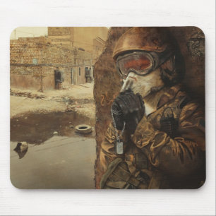 Alfombrilla De Ratón El "rezo" Mousepad del soldado