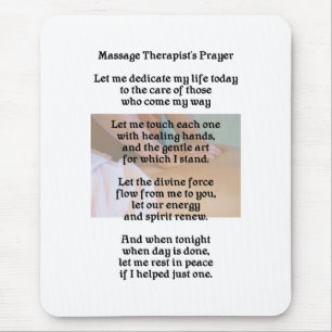 Alfombrilla De Ratón El rezo Mousepad del terapeuta del masaje