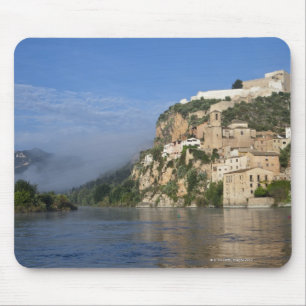 Alfombrilla De Ratón El río Ebro (Ria Ebre); Castillo de Templar; 