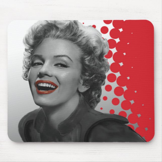 Alfombrilla De Ratón El rojo puntea a Marilyn (Frente)