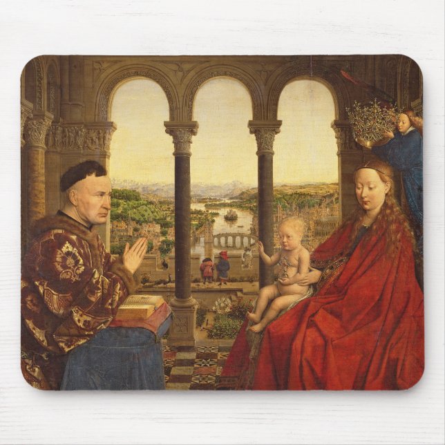 Alfombrilla De Ratón El Rolin Madonna, c.1435 (Frente)