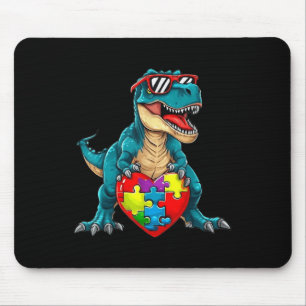 Alfombrilla De Ratón El rompecabezas del autismo de los dinosaurios ayu