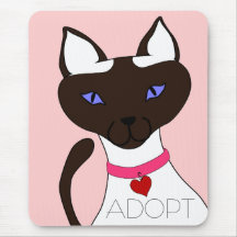 El Ronroneo-fect Moira ADOPTA Mousepad rosado