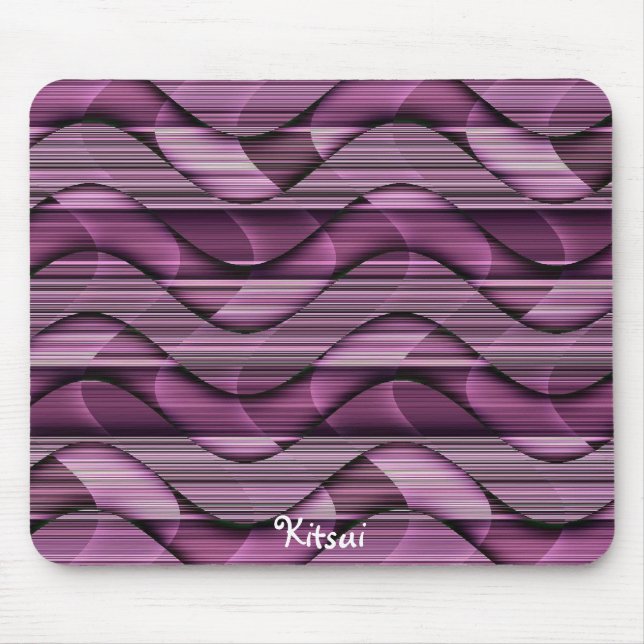 Alfombrilla De Ratón El rosa agita Mousepad (Frente)