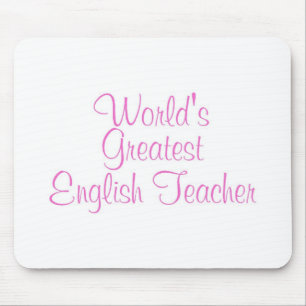 Alfombrilla De Ratón El rosa más grande del profesor de inglés de los