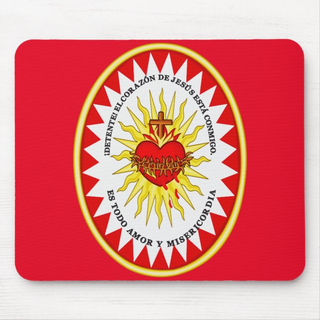 Alfombrilla De Ratón El Sagrado Corazón de Jesús (Frente)