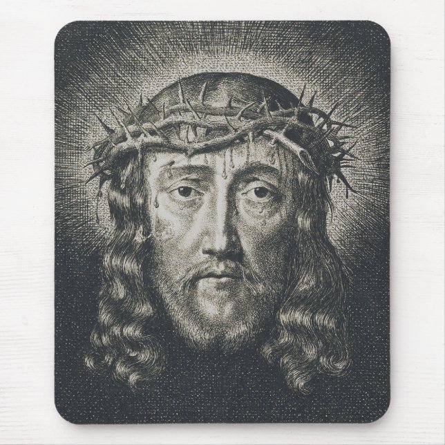 Alfombrilla De Ratón El Santo Rostro coronado de espinas (Frente)