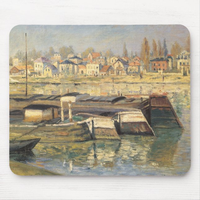 Alfombrilla De Ratón El Sena en Asnieres por Claude Monet (Frente)
