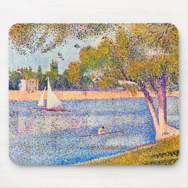 Alfombrilla De Ratón El Sena en La Grande Jatte, Seurat (Frente)