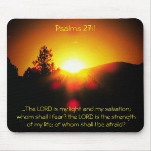 Alfombrilla De Ratón El Señor es mi Luz - Salmos 27:1