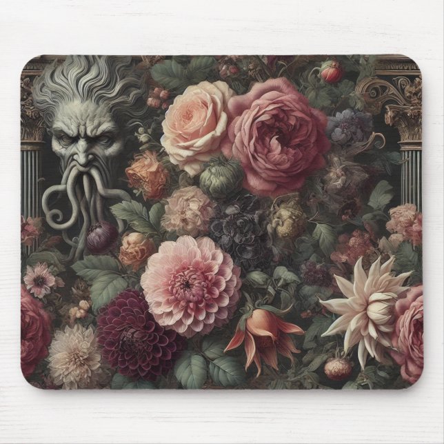 Alfombrilla De Ratón El sermón de la floral barroca gótica (Frente)