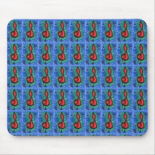 Alfombrilla De Ratón "El sonido del rojo" Abstracto del diseño Mousepad