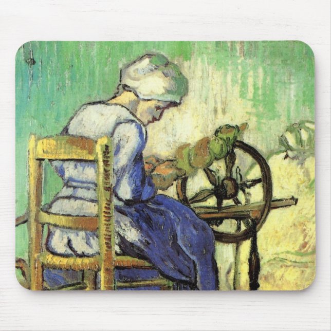 Alfombrilla De Ratón El spinner de Vincent van Gogh (Frente)
