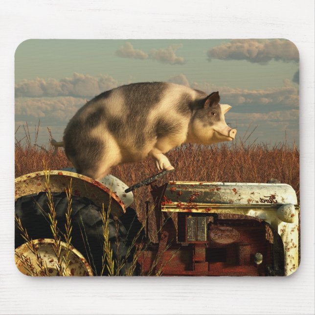 Alfombrilla De Ratón El sueño de un cerdo (Frente)