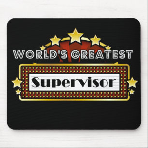 Alfombrilla De Ratón El supervisor más grande del mundo