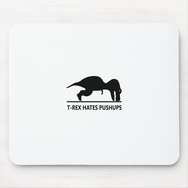Alfombrilla De Ratón el t-rex odia pushups.ai (Frente)