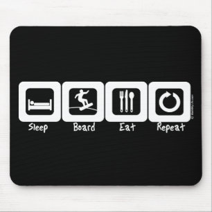 Alfombrilla De Ratón El tablero del sueño come la repetición