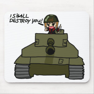Alfombrilla De Ratón El tanque Mousepad de Chibi