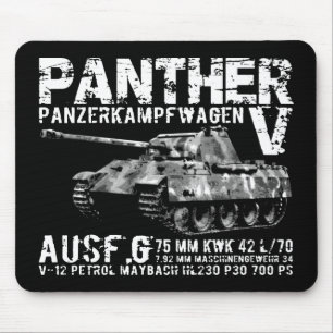 Alfombrilla De Ratón El tanque Mousepad de la pantera