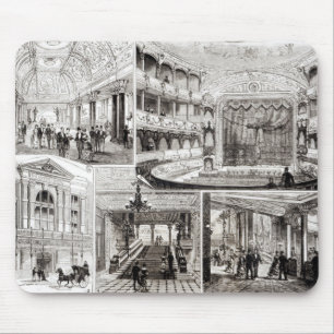 Alfombrilla De Ratón El teatro del imperio, cuadrado de Leicester