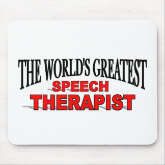 Alfombrilla De Ratón El terapeuta del discurso más grande del mundo