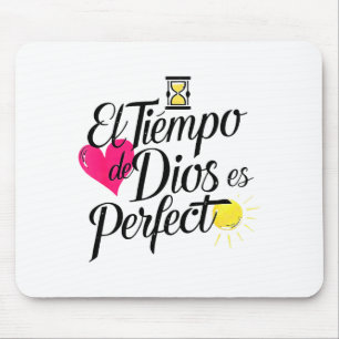Alfombrilla De Ratón El Tiempo De Dios Es Perfecto Frase Cristiana 